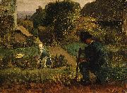 Garden Scene Jean-Franc Millet